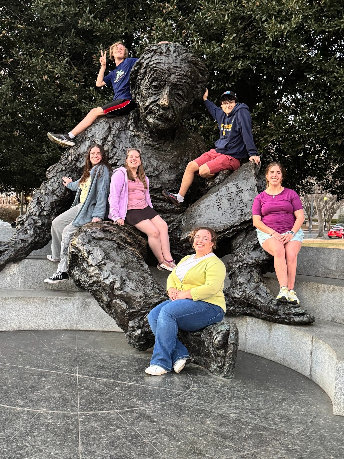 MSJ Honors Students on Albert Einstein Statue in Washington D.C. 