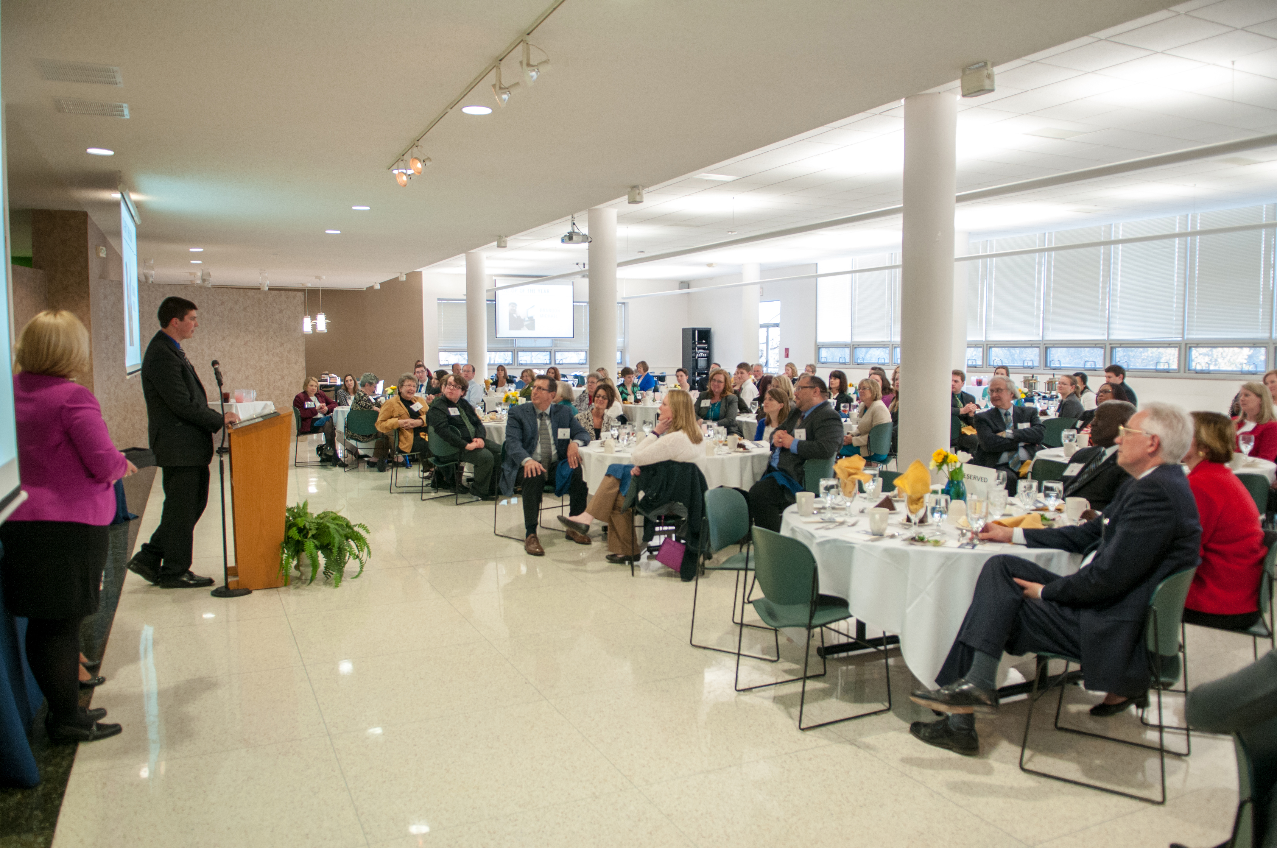 banquet event in dining hall