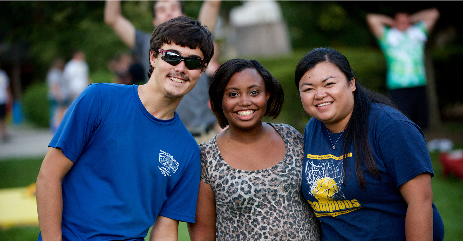 students smiling