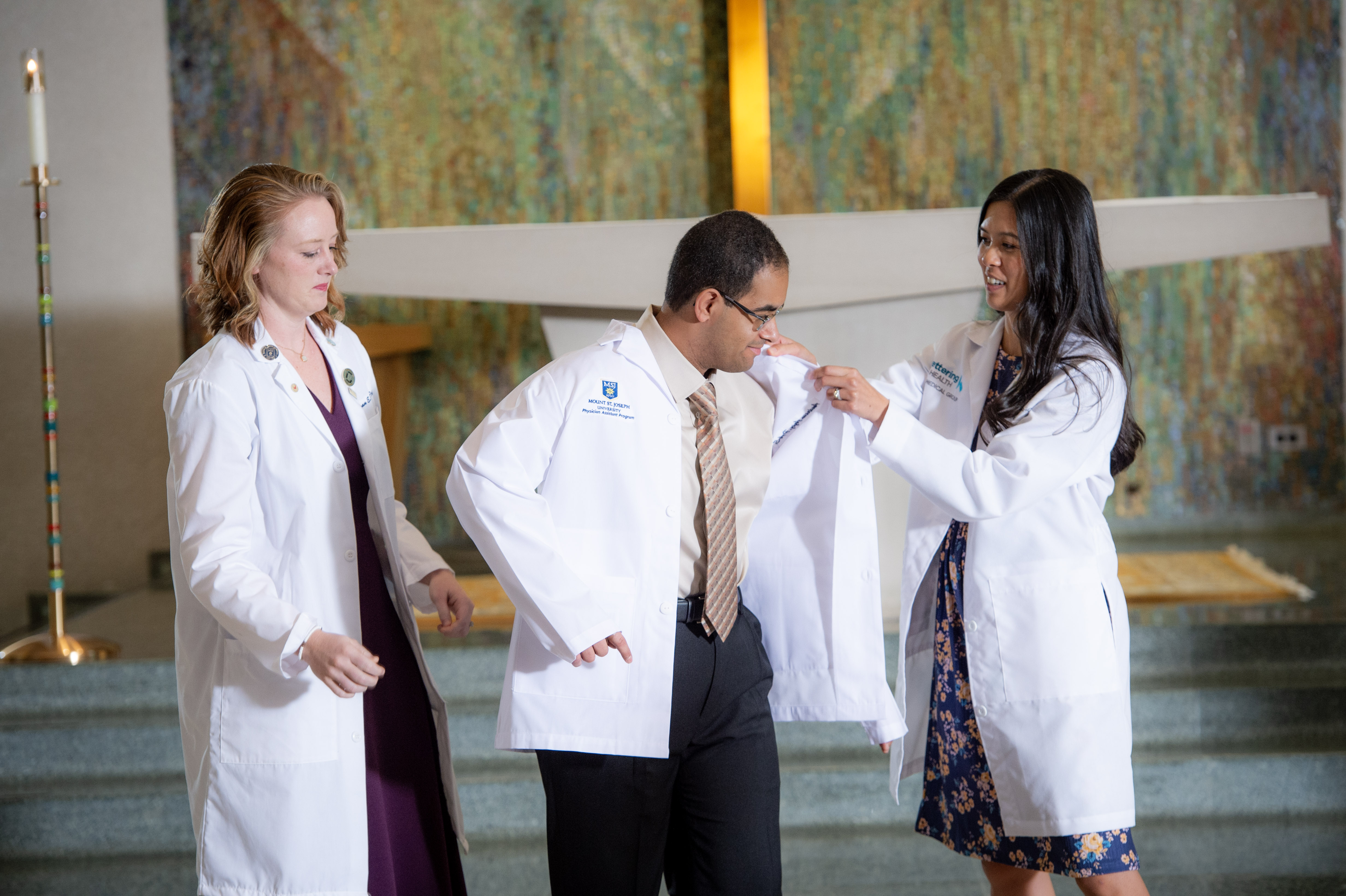 PA students getting their whitecoats