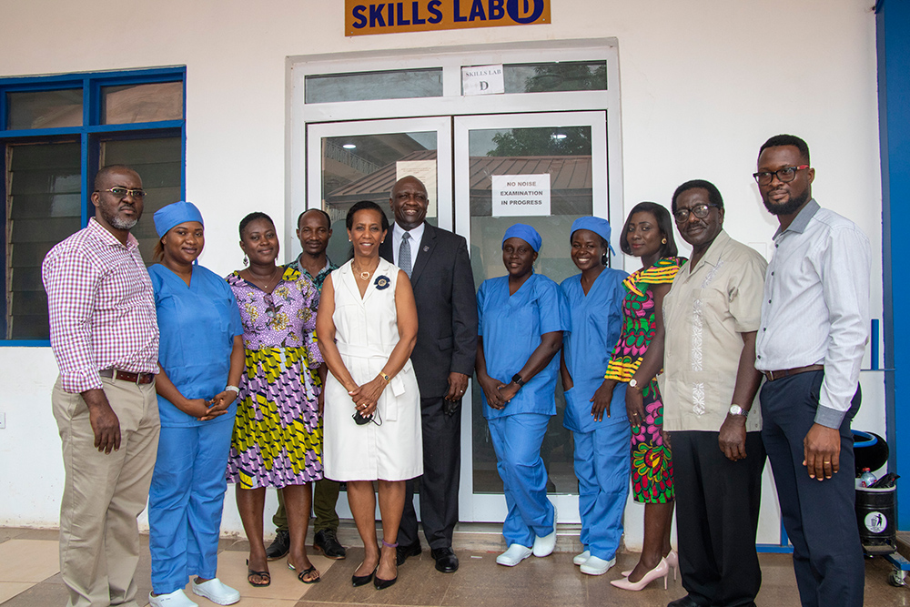 MSJ staff at skills lab at Ghana College